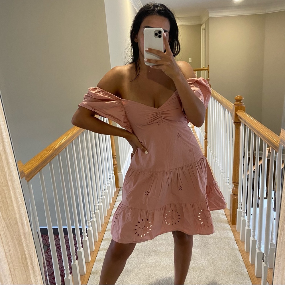 Zara open work embroidery dress - Picture 5 of 8